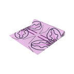 Pink Floral Geometric Table Runner — Modern Blossom Dining Decor