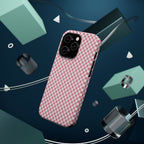 Pink Gingham Magnetic Impact-Resistant Phone Case