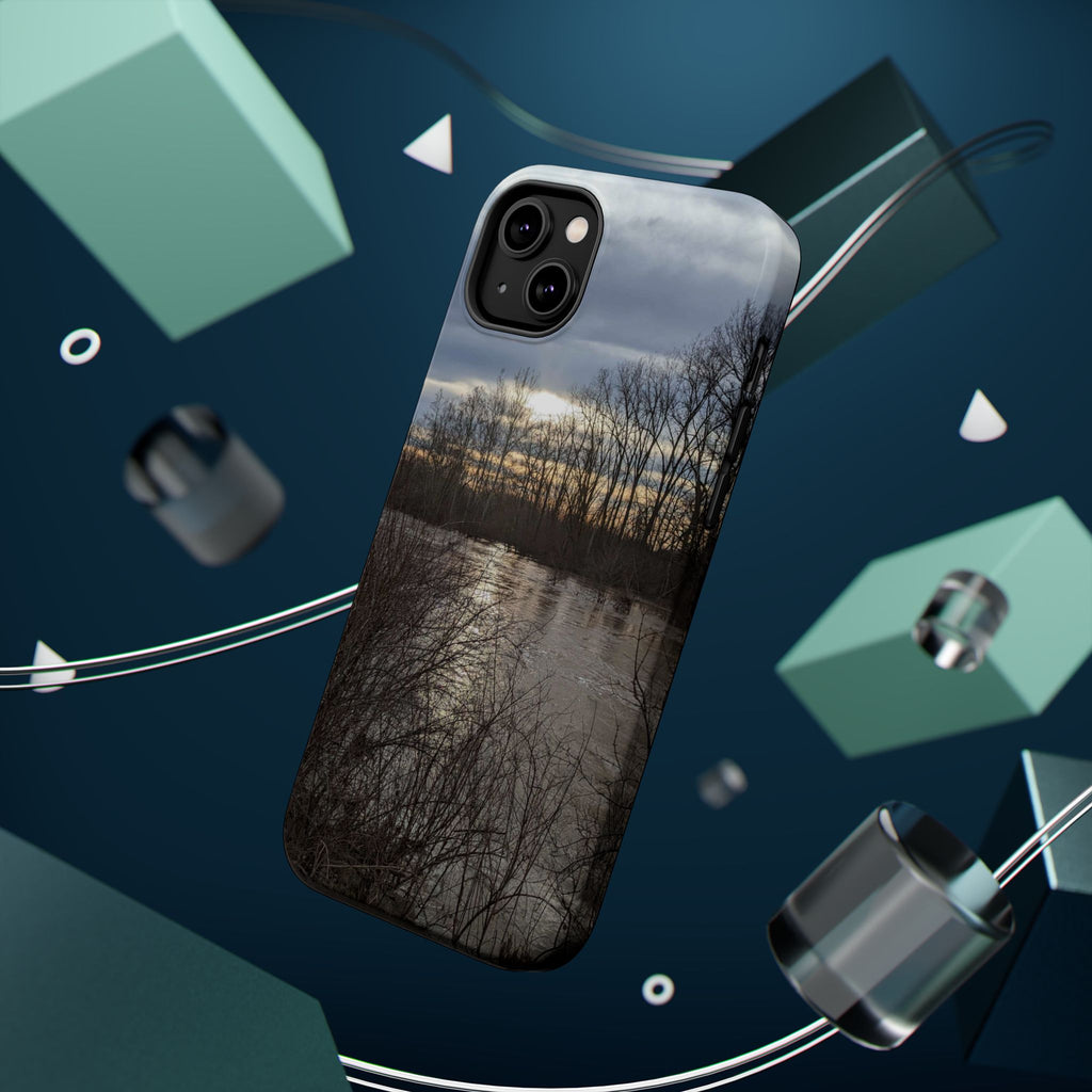 Phone Case — Moody Winter River Landscape Magnetic Impact-Resistant Case