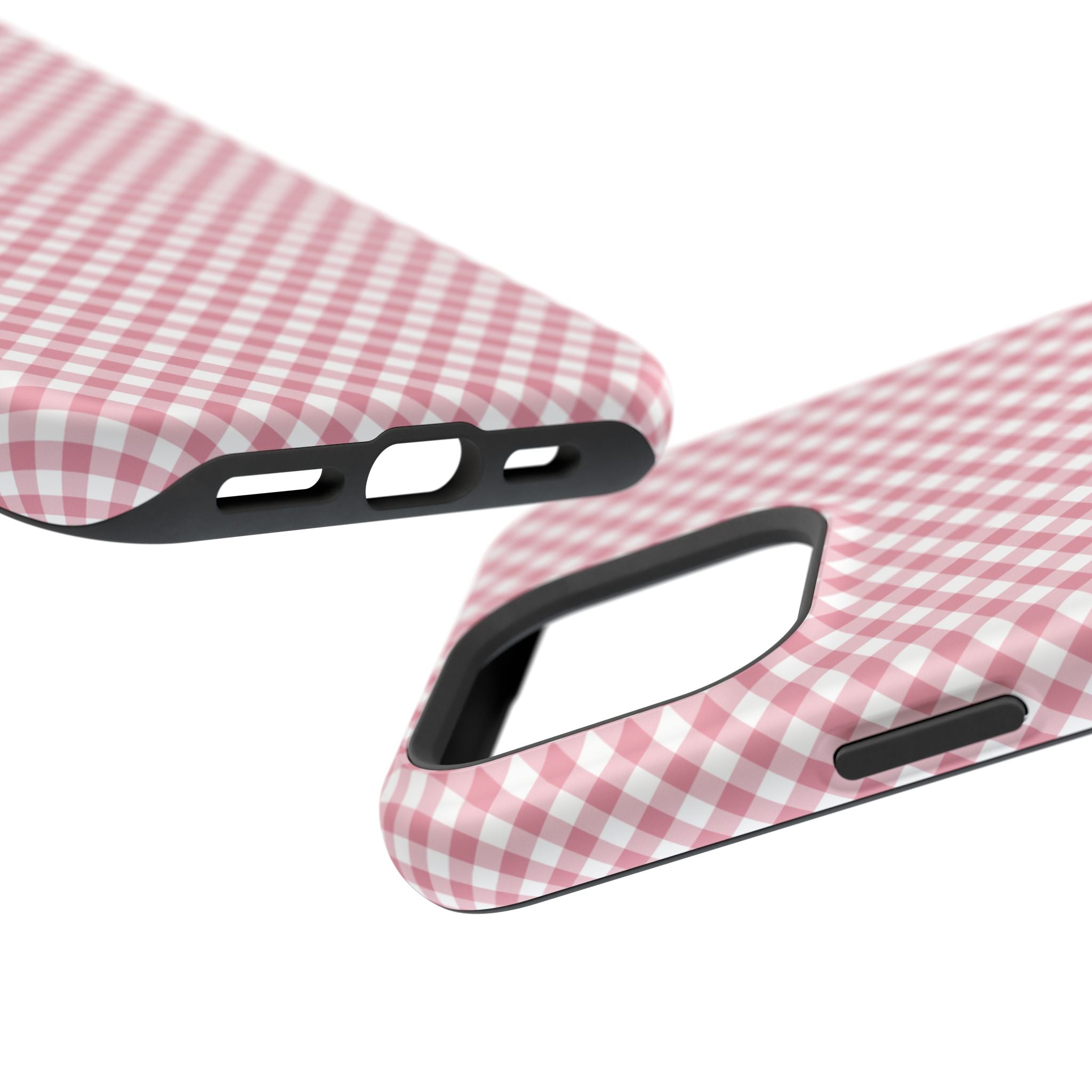 Pink Gingham Magnetic Impact-Resistant Phone Case