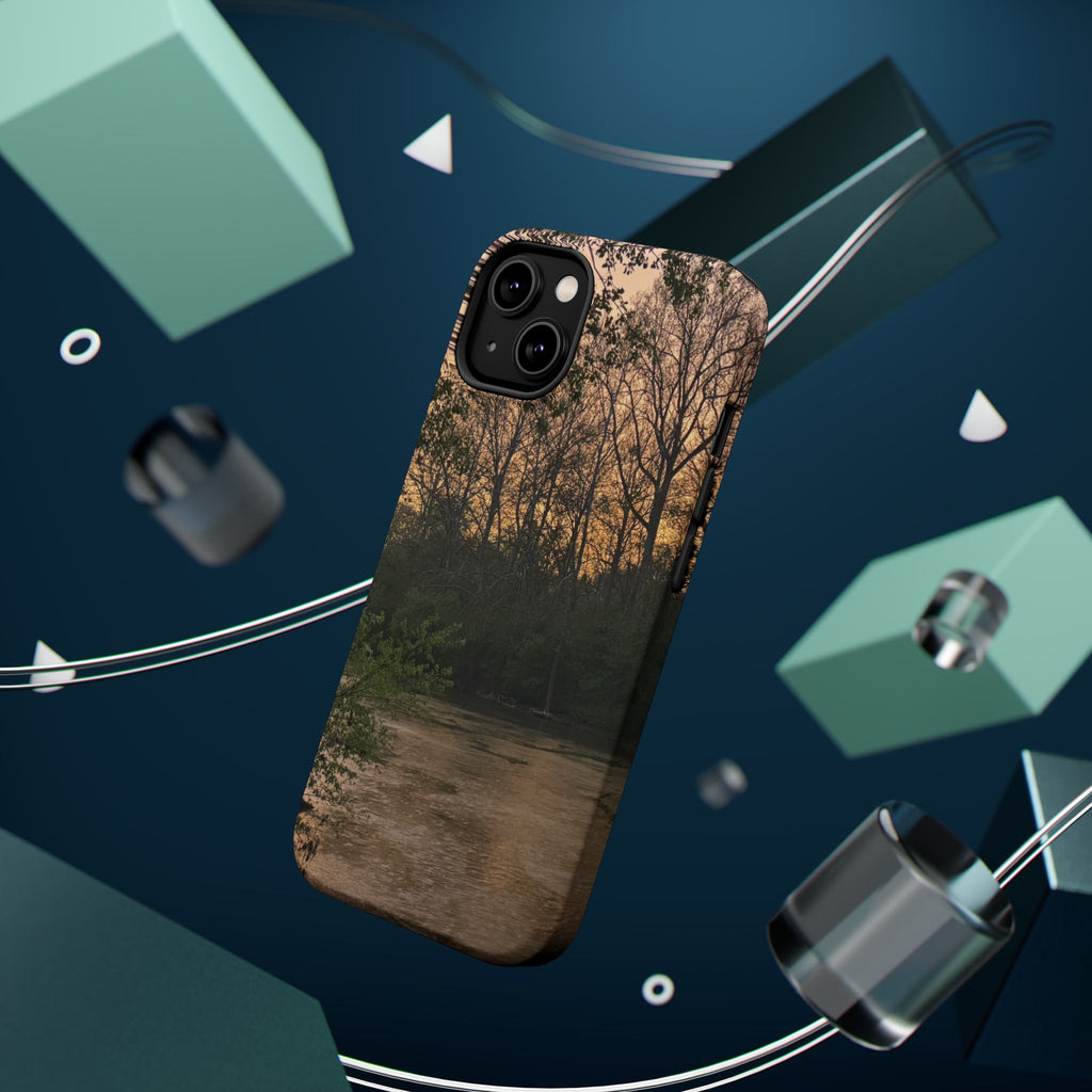 Nature River Sunset Phone Case — Magnetic Impact‑Resistant