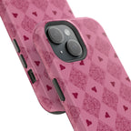 Pink Vintage Hearts Magnetic Impact-Resistant Phone Case