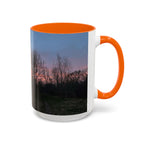 Sunset Silhouette In Derby, UK Coffee Mug — Scenic Tree Silhouette at Dusk (11/15oz)