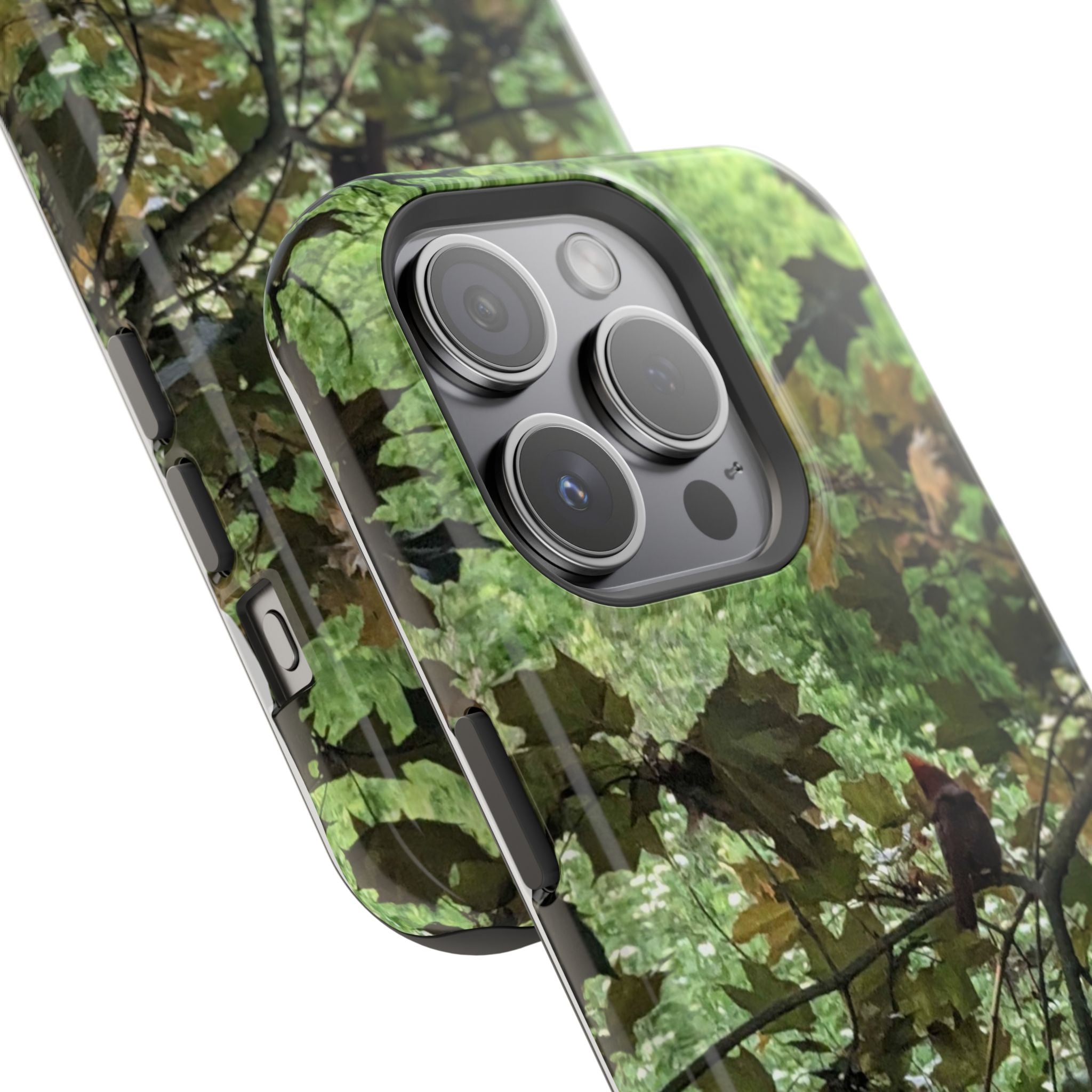 Camo Woodland Phone Case — Magnetic Impact‑Resistant iPhone Cover