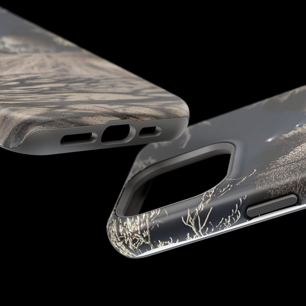 Winter Night Snow Road Magnetic Impact-Resistant Phone Case