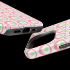 Pink Retro Circles Magnetic Impact-Resistant Phone Case