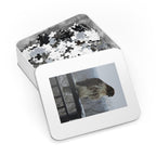 Red-Tailed Hawk Jigsaw Puzzle — Bird Photography Puzzle with Tin Gift Box