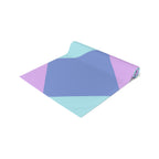 Pastel Geometric Table Runner — Blue Lavender Diamond Pattern