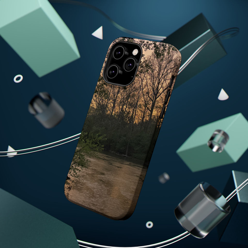 Nature River Sunset Phone Case — Magnetic Impact‑Resistant