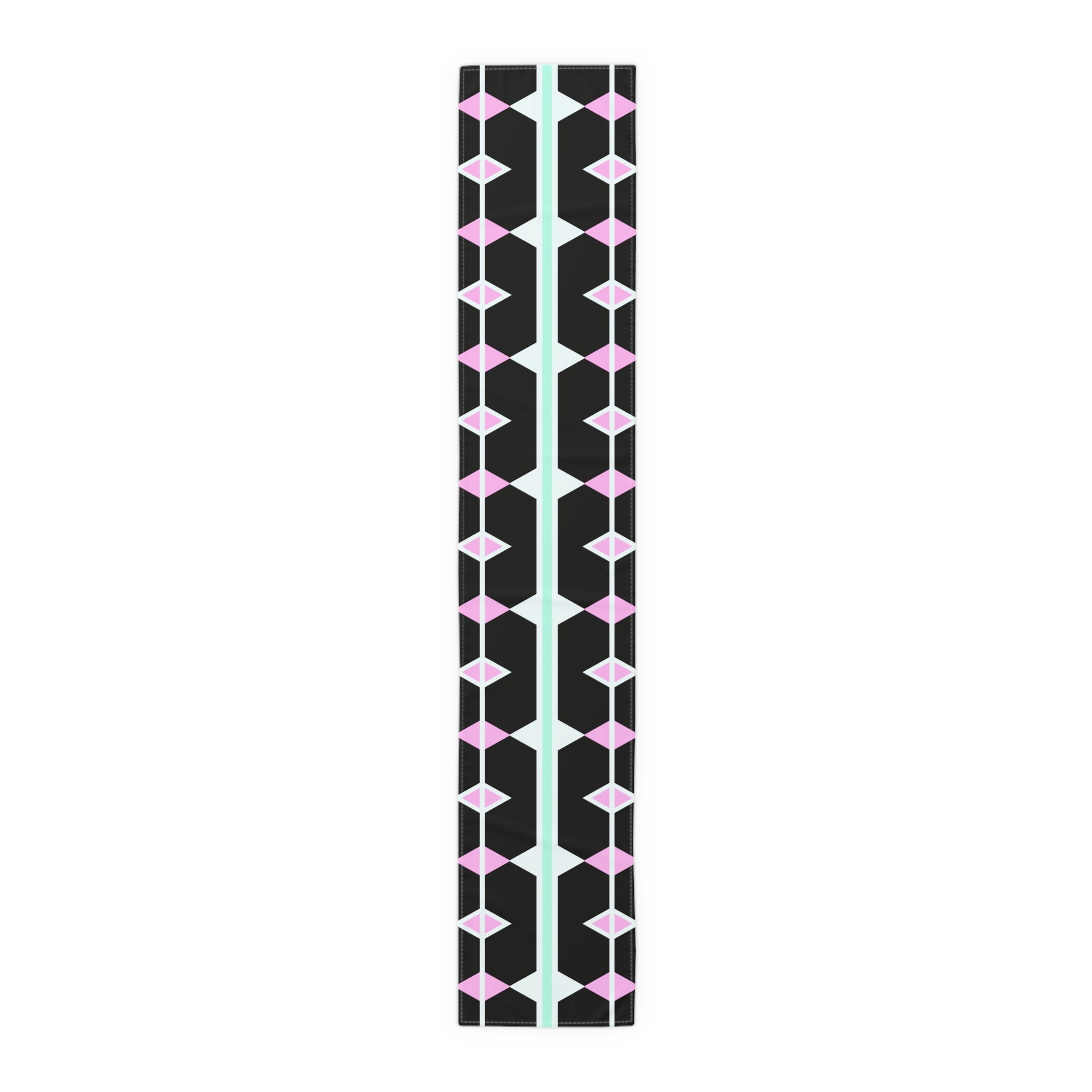 Geometric Pastel Diamond Table Runner