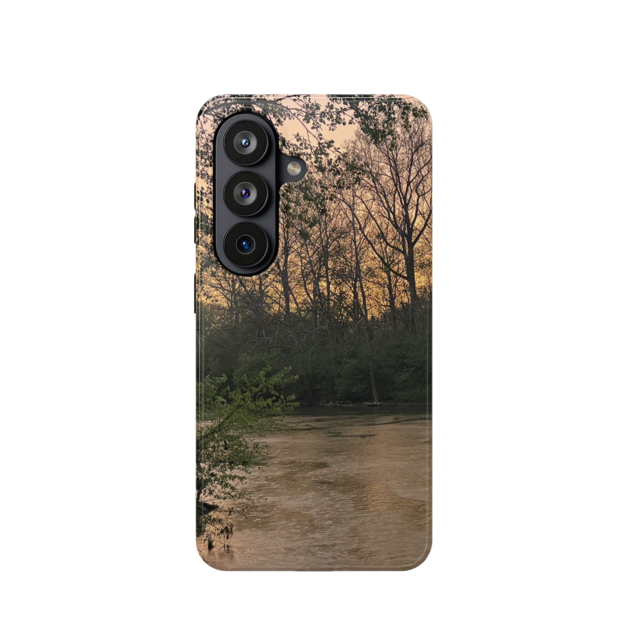 Nature River Sunset Phone Case — Magnetic Impact‑Resistant