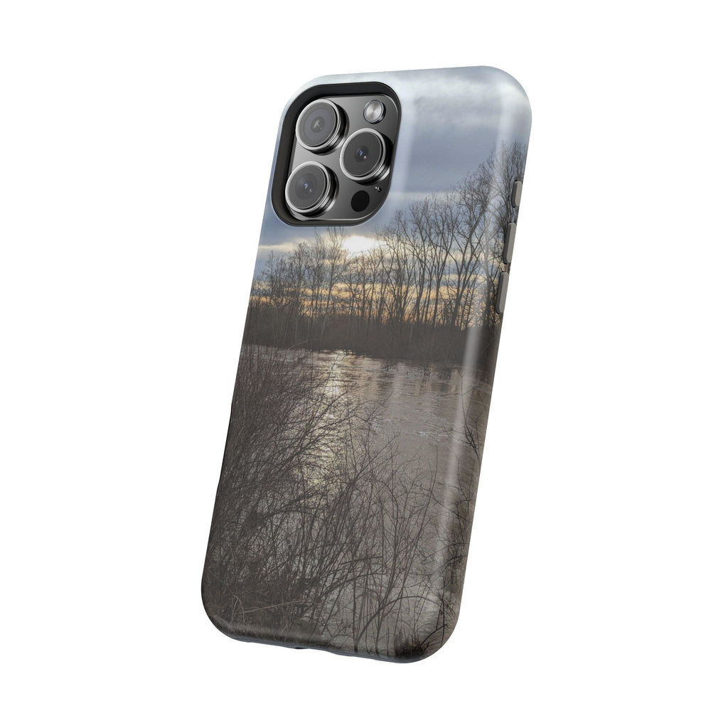 Phone Case — Moody Winter River Landscape Magnetic Impact-Resistant Case