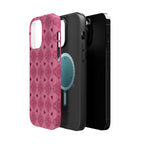 Pink Vintage Hearts Magnetic Impact-Resistant Phone Case