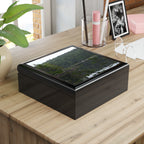 Scenic Forest Lake Jewelry Box — Personalized Nature Photo Keepsake