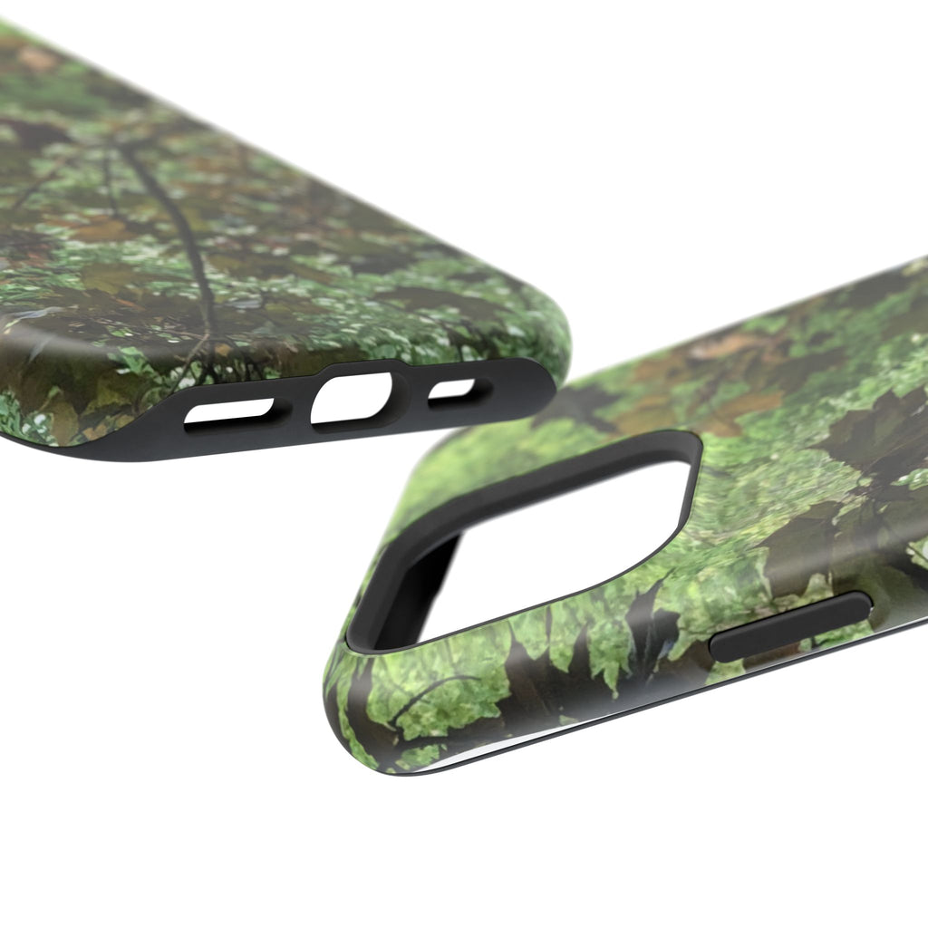 Camo Woodland Phone Case — Magnetic Impact‑Resistant iPhone Cover