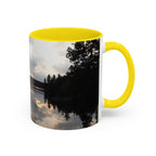 Lake Sunset Accent Coffee Mug — Scenic Reflection Photography 11/15oz