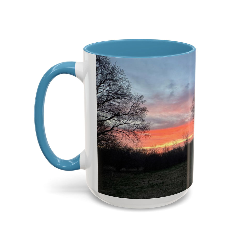 Sunset Silhouette In Derby, UK Coffee Mug — Scenic Tree Silhouette at Dusk (11/15oz)