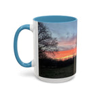 Sunset Silhouette In Derby, UK Coffee Mug — Scenic Tree Silhouette at Dusk (11/15oz)