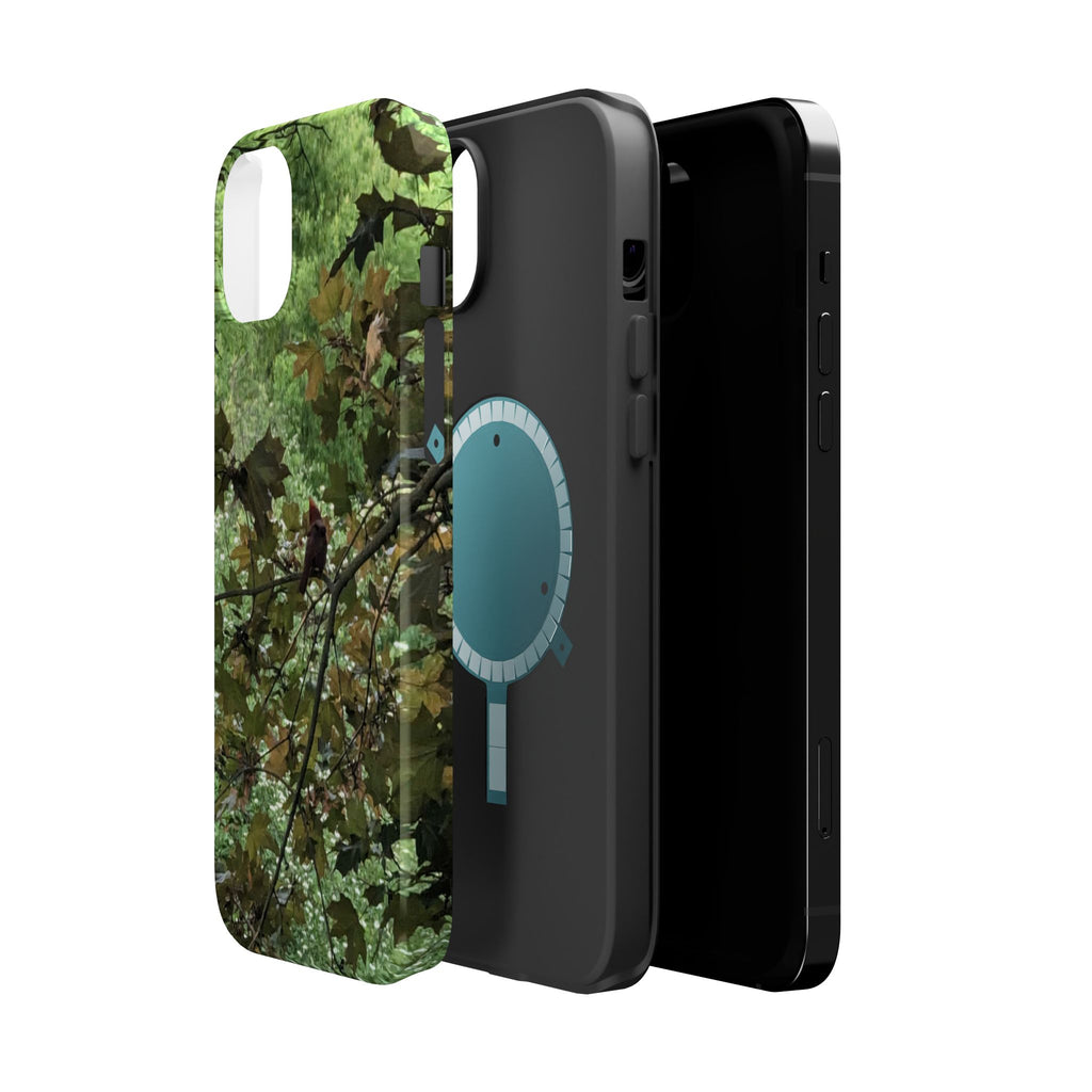 Camo Woodland Phone Case — Magnetic Impact‑Resistant iPhone Cover