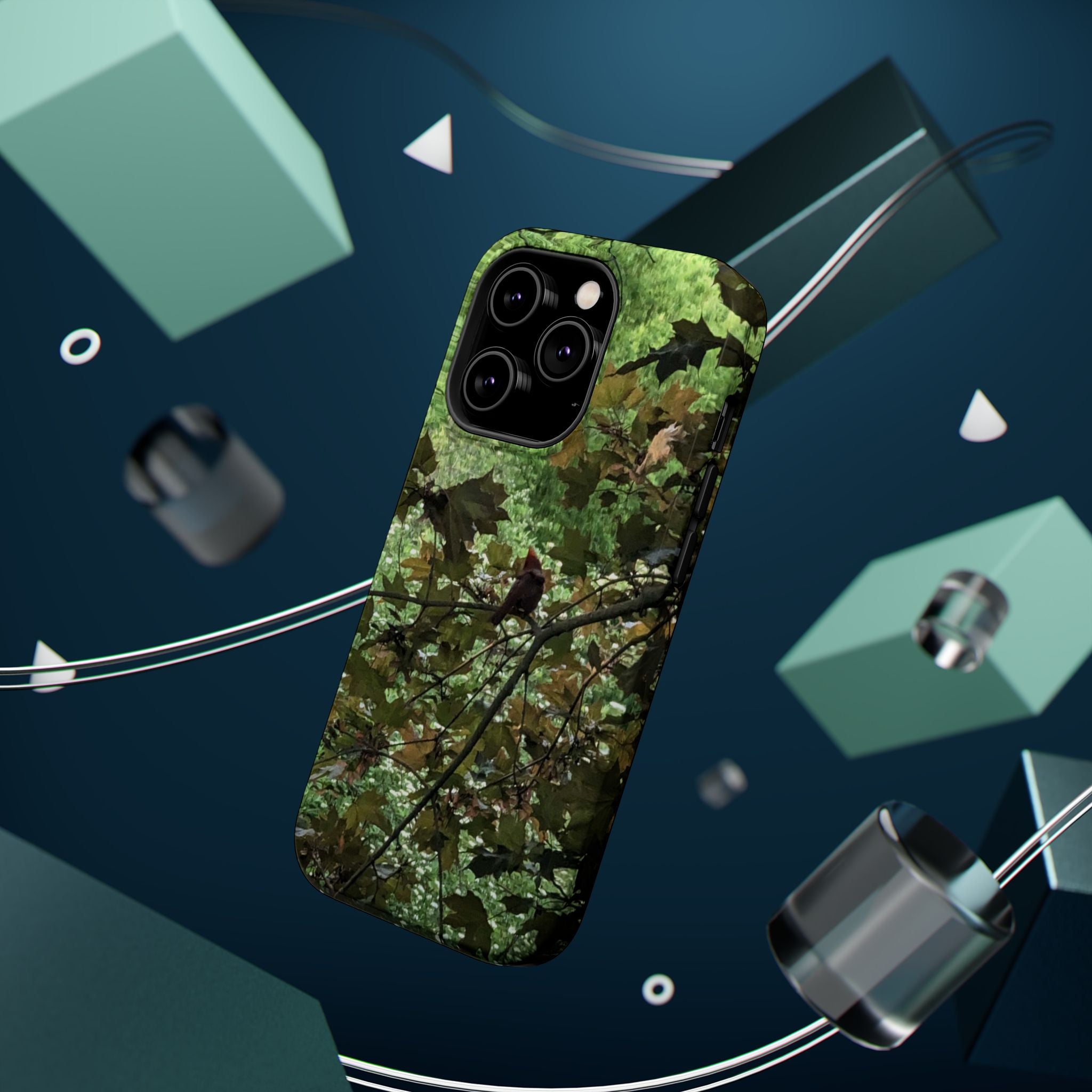 Camo Woodland Phone Case — Magnetic Impact‑Resistant iPhone Cover