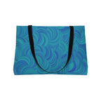 Weekender Tote Bag — Teal Swirl Beach Travel Tote