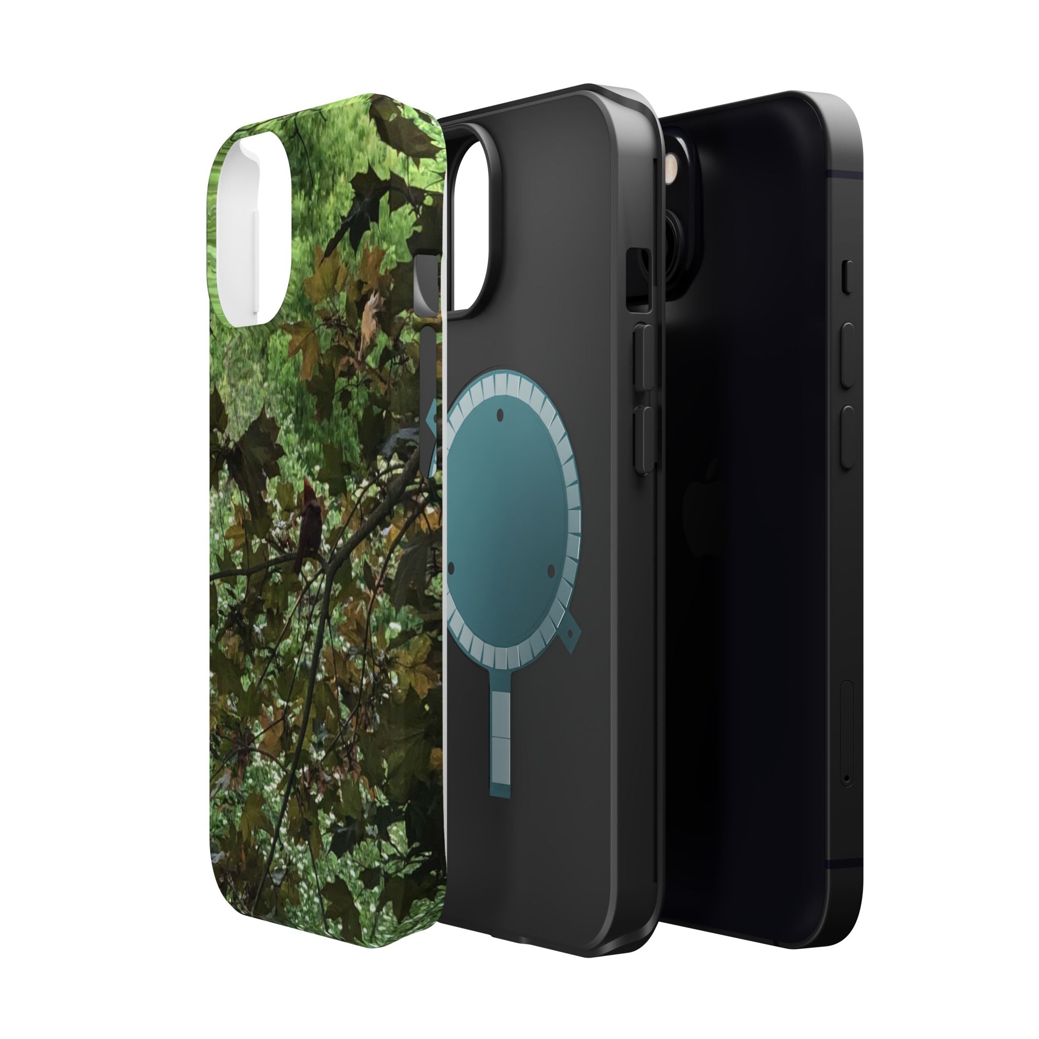 Camo Woodland Phone Case — Magnetic Impact‑Resistant iPhone Cover