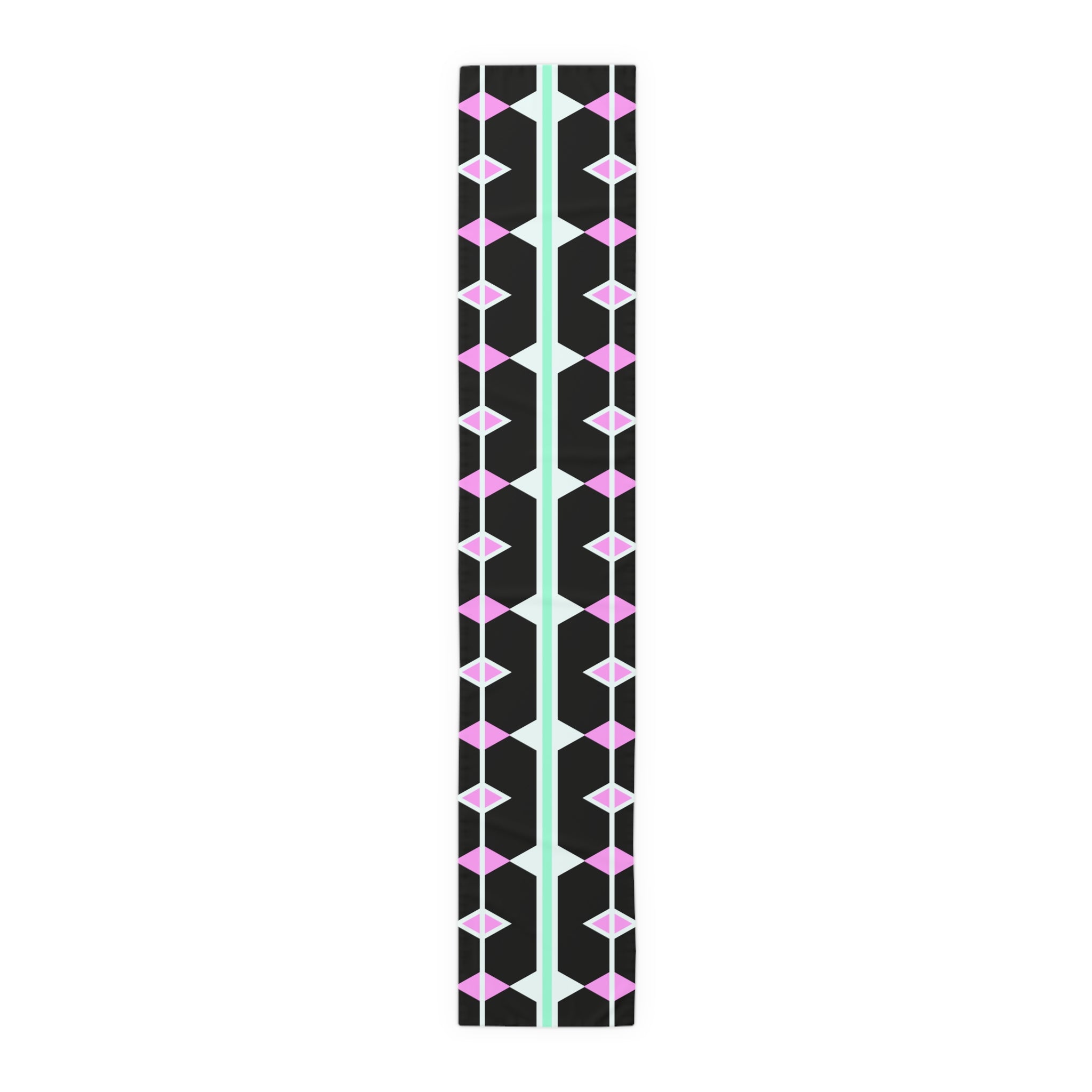 Geometric Pastel Diamond Table Runner