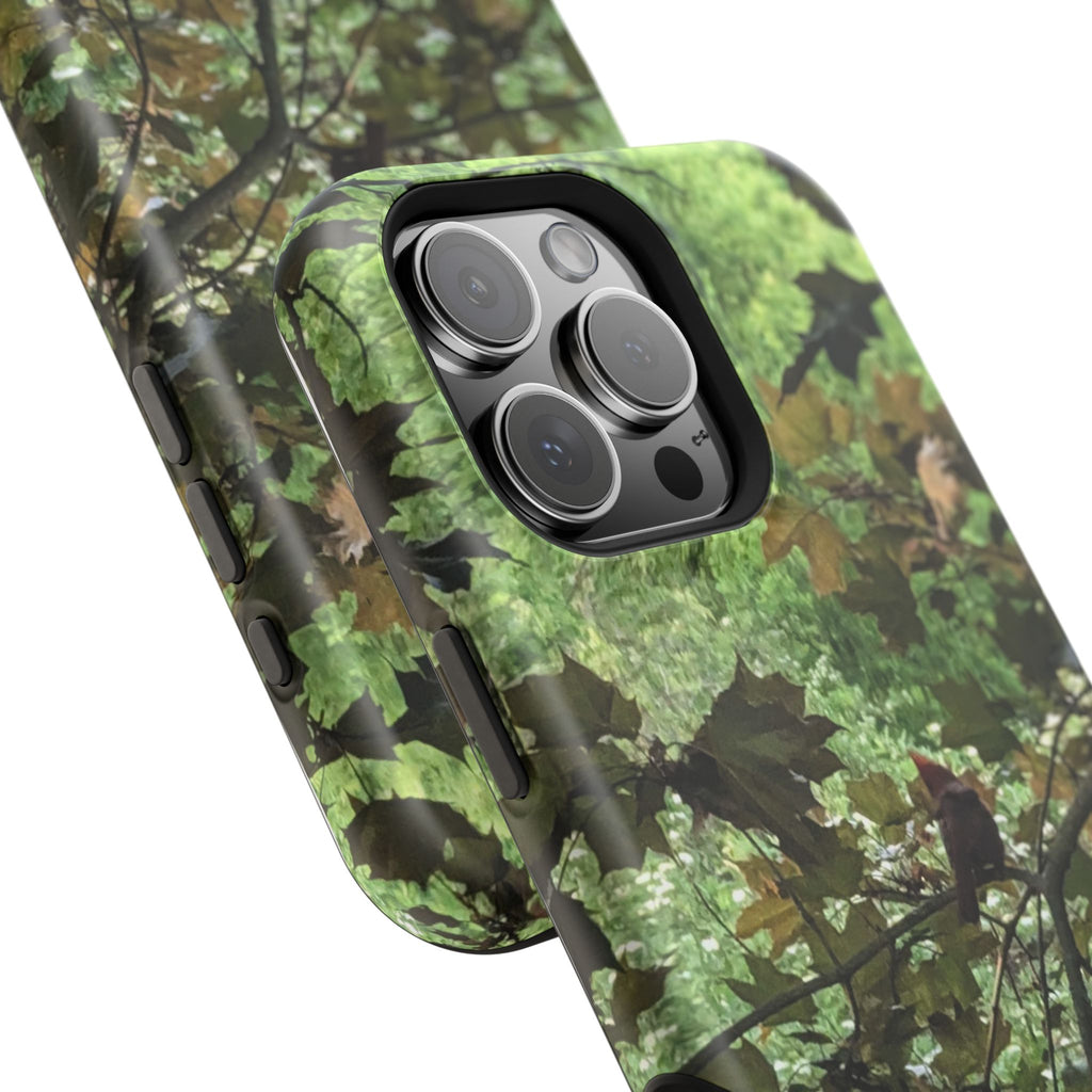 Camo Woodland Phone Case — Magnetic Impact‑Resistant iPhone Cover