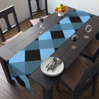 Blue Buffalo Plaid Table Runner – Cotton/Poly Dining Decor