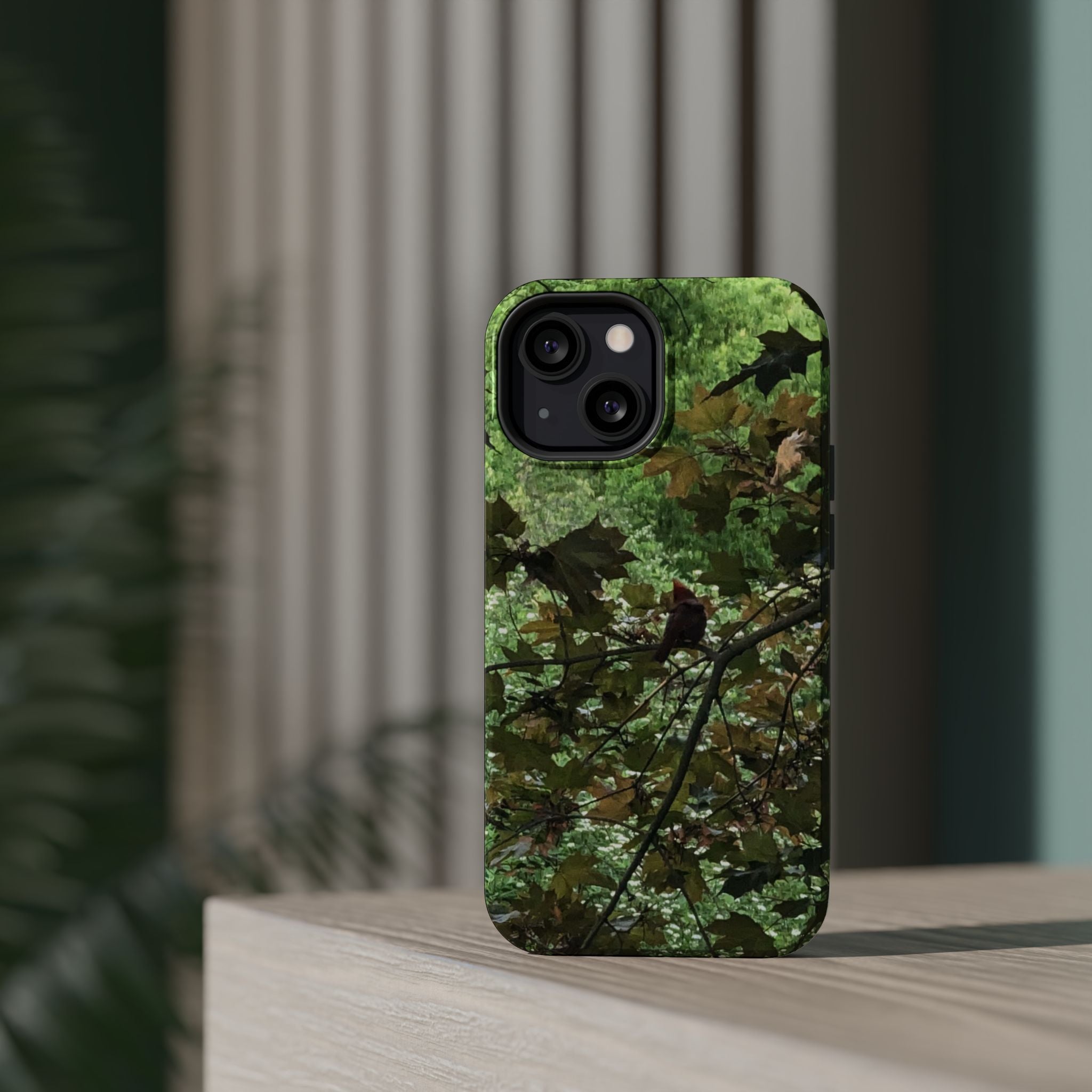 Camo Woodland Phone Case — Magnetic Impact‑Resistant iPhone Cover