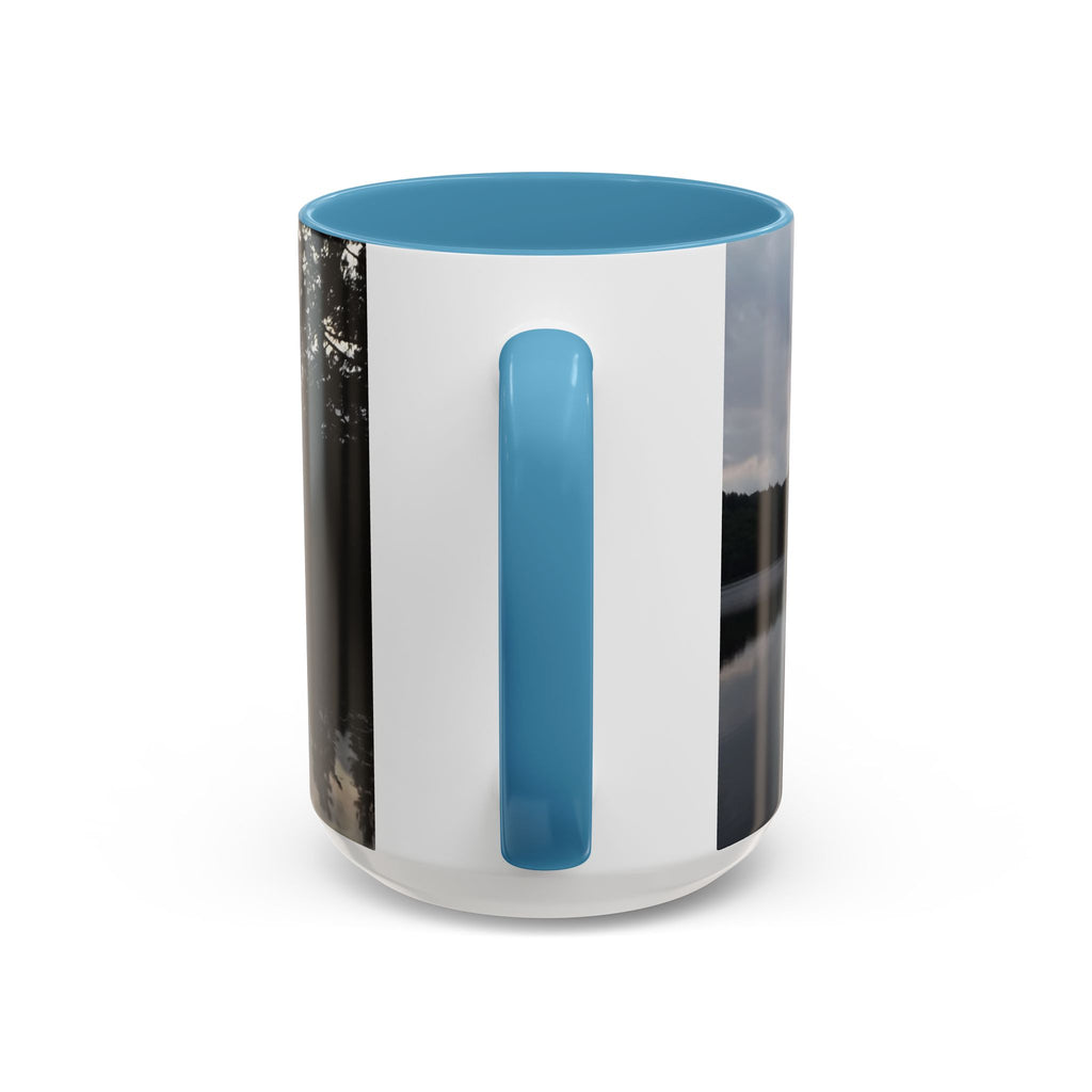 Lake Sunset Accent Coffee Mug — Scenic Reflection Photography 11/15oz
