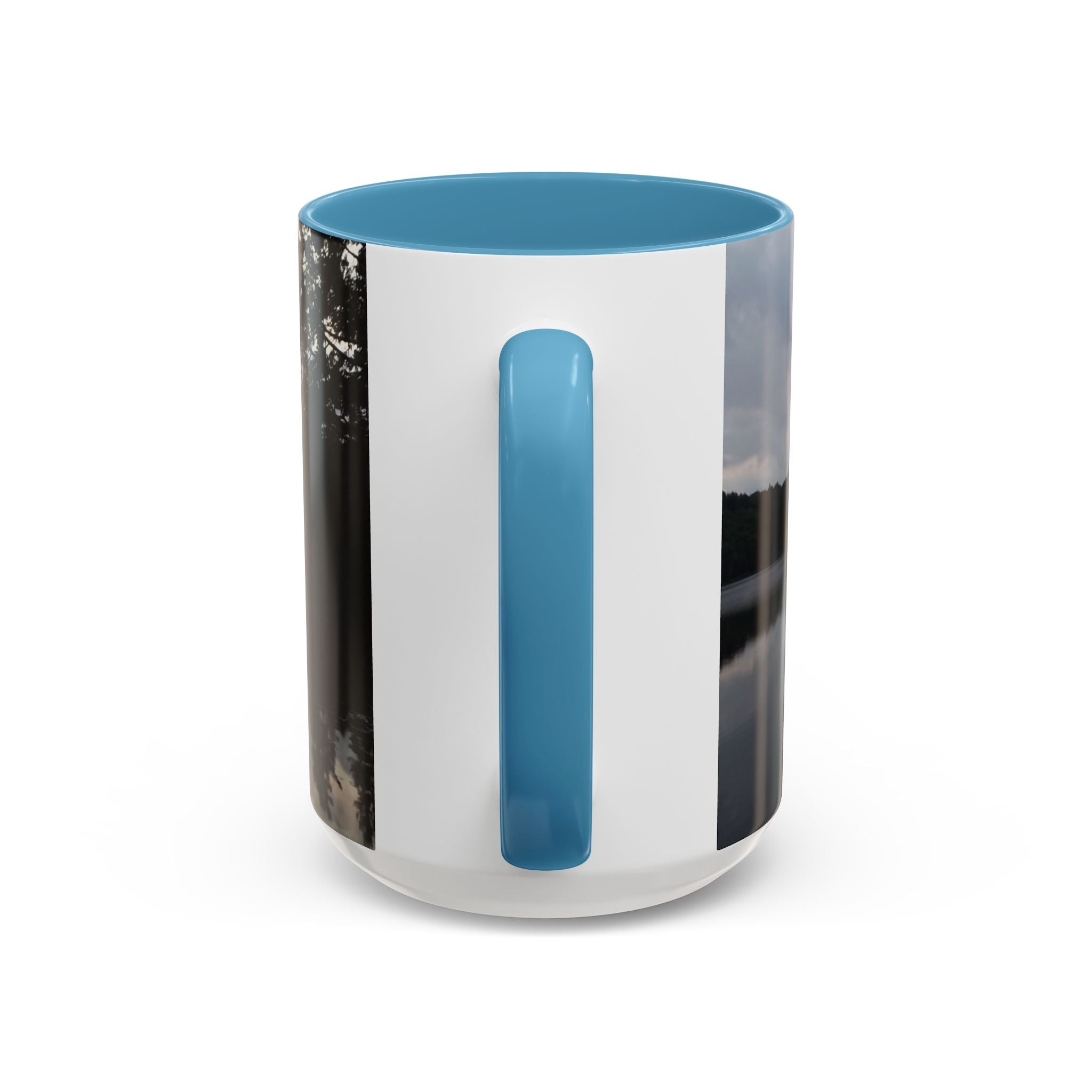 Lake Sunset Accent Coffee Mug — Scenic Reflection Photography 11/15oz