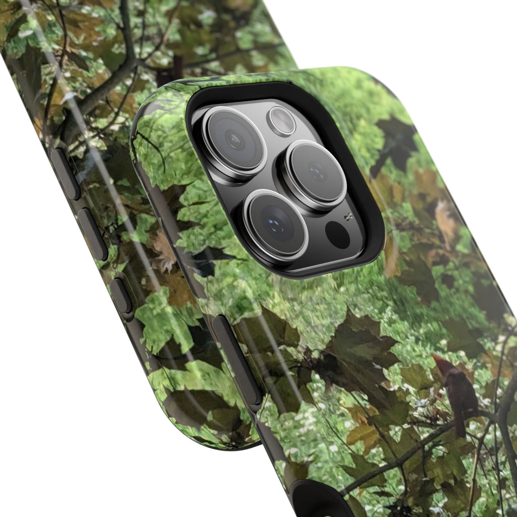 Camo Woodland Phone Case — Magnetic Impact‑Resistant iPhone Cover