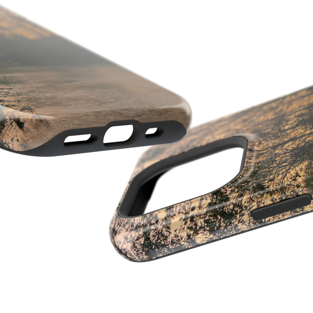 Nature River Sunset Phone Case — Magnetic Impact‑Resistant