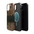 Nature River Sunset Phone Case — Magnetic Impact‑Resistant