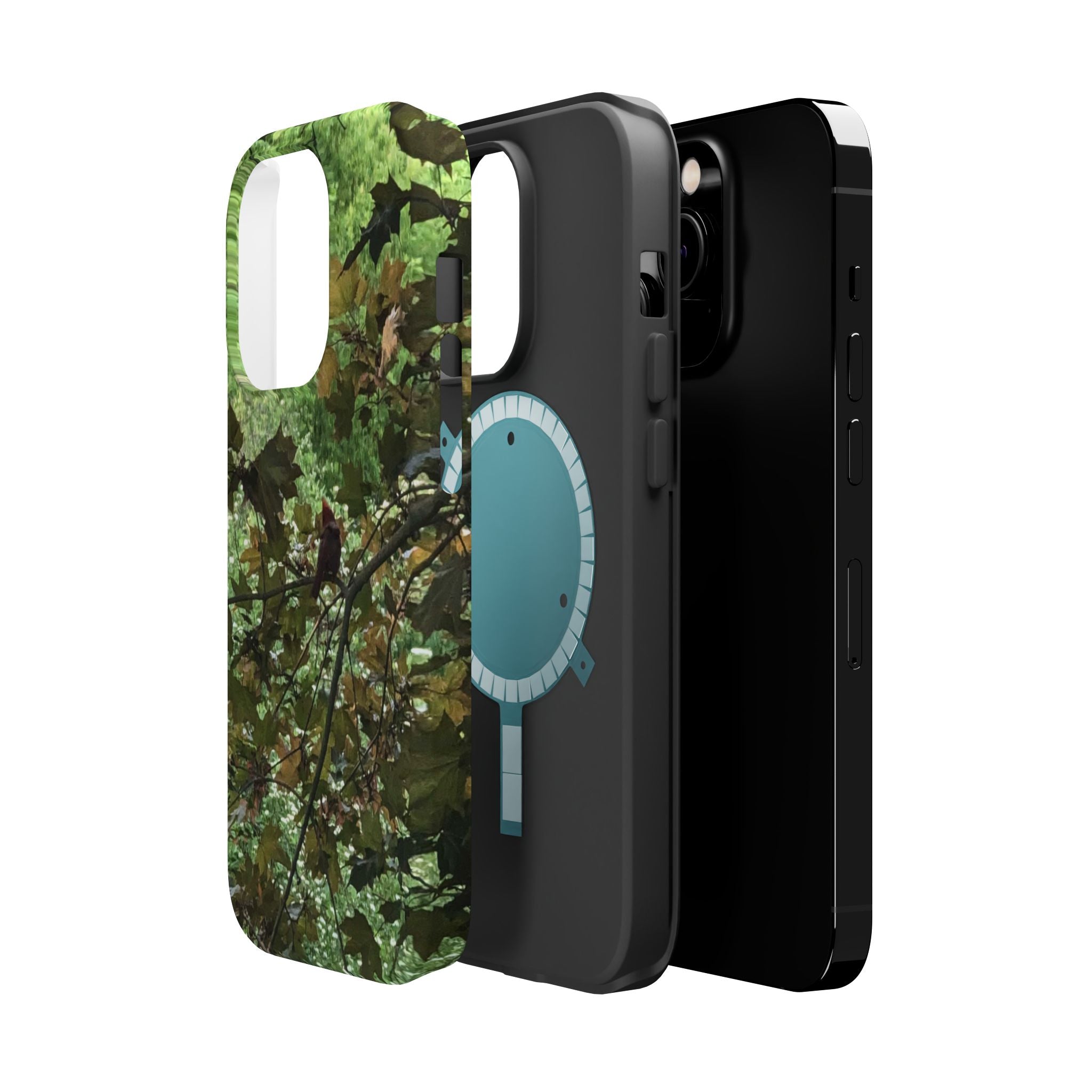 Camo Woodland Phone Case — Magnetic Impact‑Resistant iPhone Cover