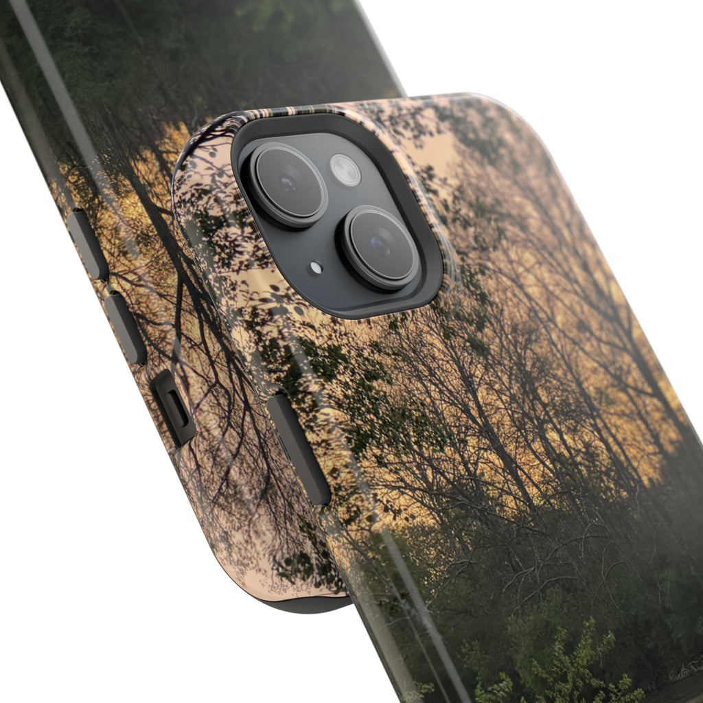 Nature River Sunset Phone Case — Magnetic Impact‑Resistant