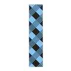 Blue Buffalo Plaid Table Runner – Cotton/Poly Dining Decor