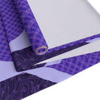 Purple Geometric Table Runner — Modern Abstract Dining Accent