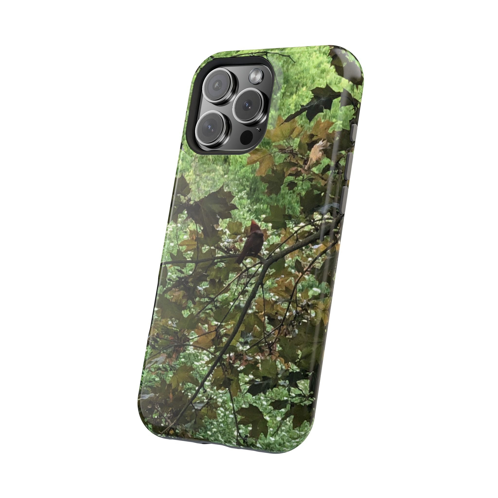 Camo Woodland Phone Case — Magnetic Impact‑Resistant iPhone Cover