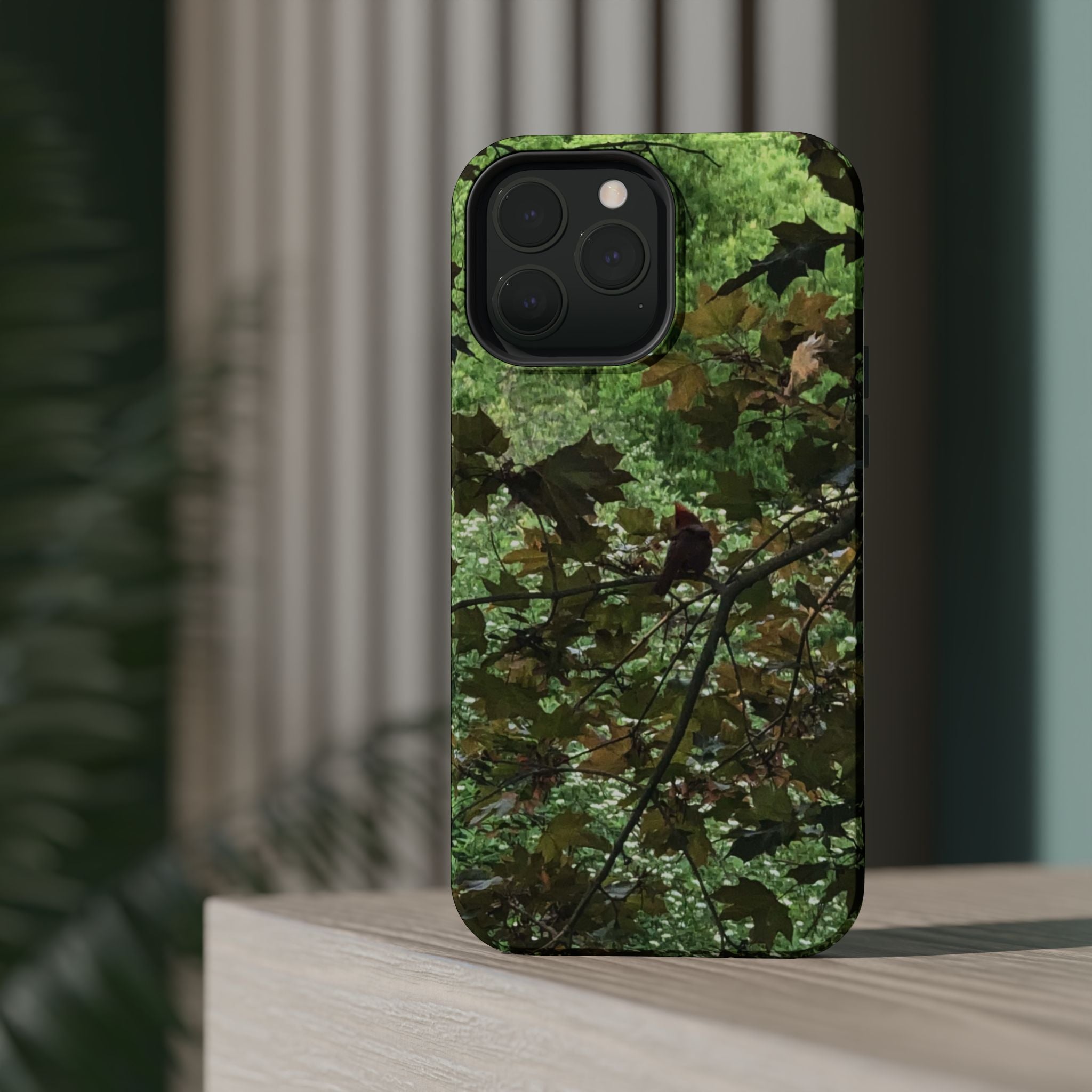 Camo Woodland Phone Case — Magnetic Impact‑Resistant iPhone Cover