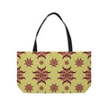 Weekender Tote Bag - Sunburst Retro Floral Pattern Beach & Travel Tote