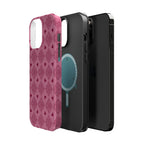 Pink Vintage Hearts Magnetic Impact-Resistant Phone Case