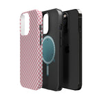 Pink Gingham Magnetic Impact-Resistant Phone Case