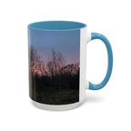 Sunset Silhouette In Derby, UK Coffee Mug — Scenic Tree Silhouette at Dusk (11/15oz)