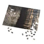 Lake at Dusk Jigsaw Puzzle with Tin — Scenic Sunset Puzzle