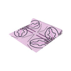 Pink Floral Geometric Table Runner — Modern Blossom Dining Decor