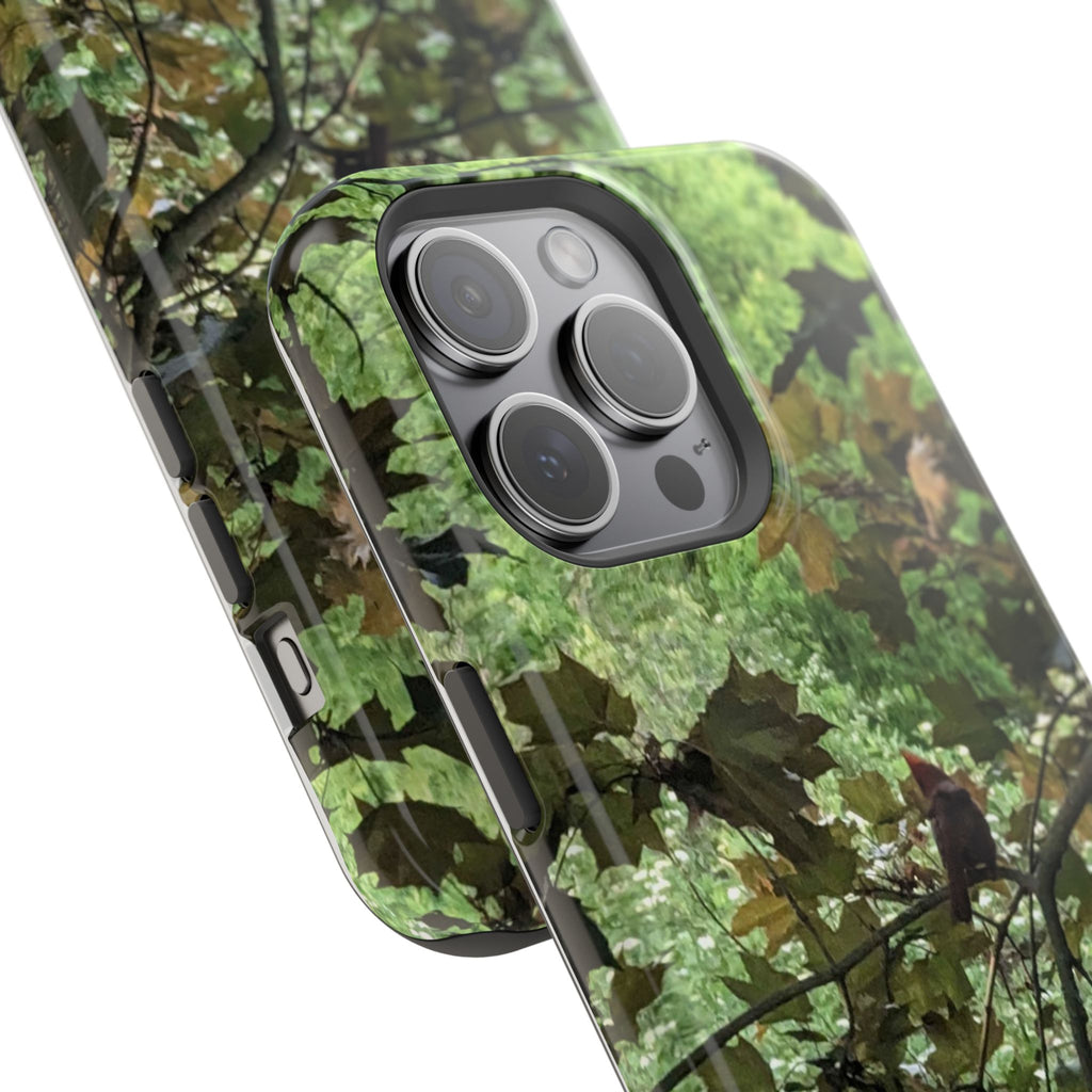 Camo Woodland Phone Case — Magnetic Impact‑Resistant iPhone Cover