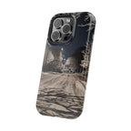 Winter Night Snow Road Magnetic Impact-Resistant Phone Case