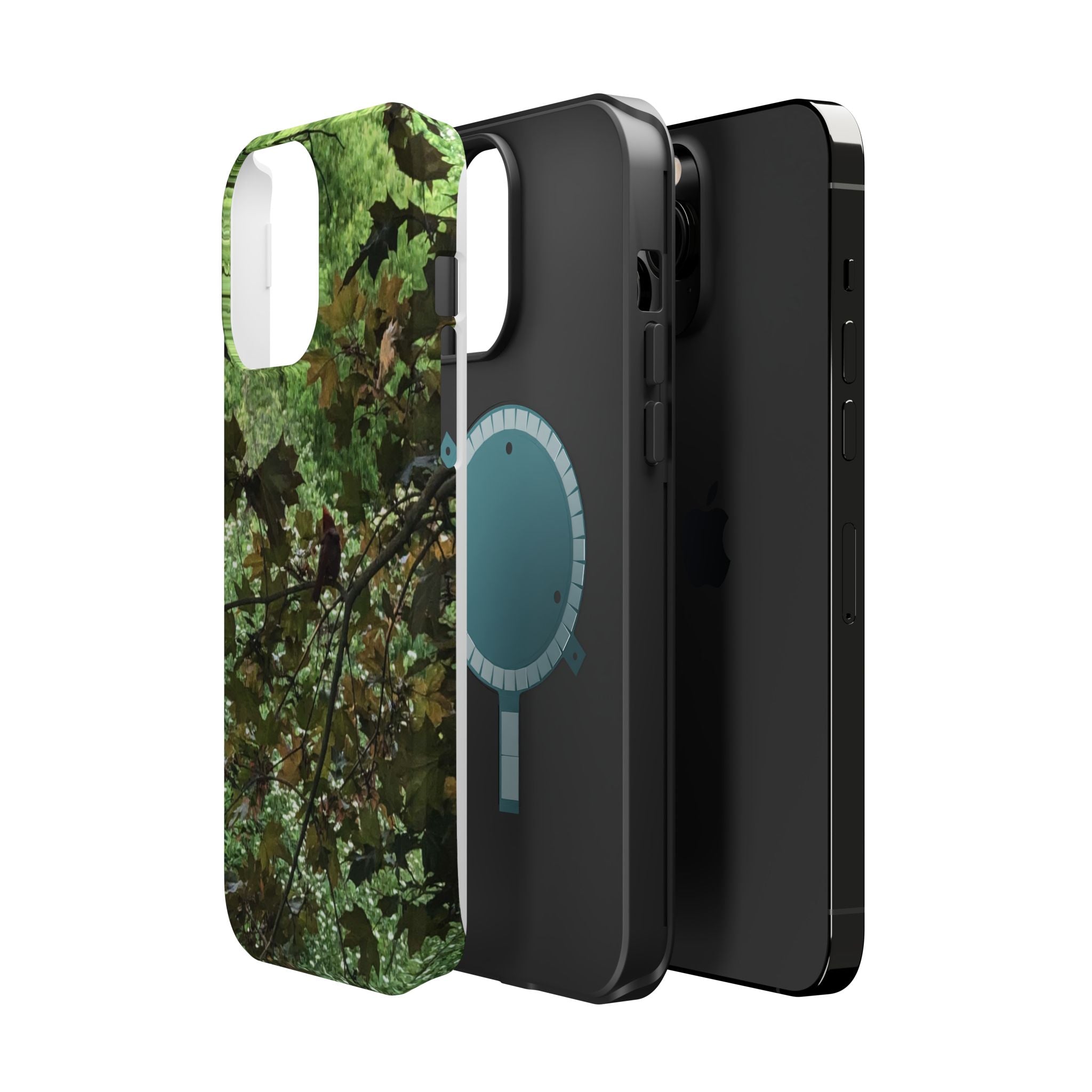 Camo Woodland Phone Case — Magnetic Impact‑Resistant iPhone Cover